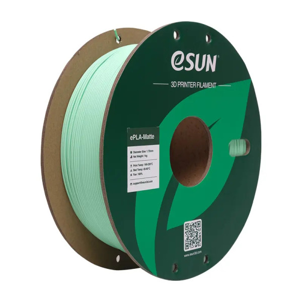 eSun ePLA-Matte filament 1.75 mm Mint Green 1 kg (paper spool)  DFE20251 - 1
