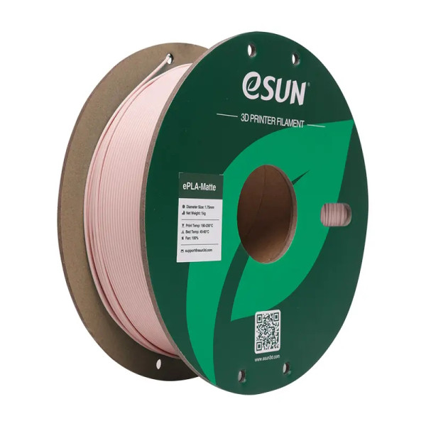 eSun ePLA-Matte filament 1.75 mm Peach Pink 1 kg (paper spool)  DFE20255 - 1