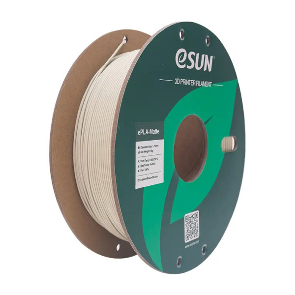 eSun ePLA-Matte filament 1.75mm Light Khaki 1 kg (paper spool)  DFE20253 - 1
