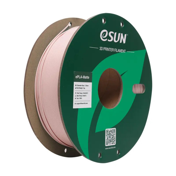 eSun ePLA-Matte filament 1.75mm Peach Pink 1 kg (paper spool)  DFE20255 - 1