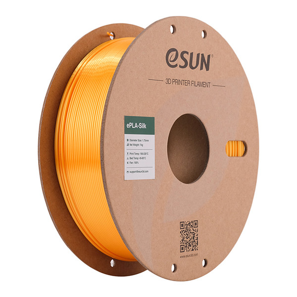 eSun eSilk PLA filament Dark Yellow 1.75mm 1 kg eSilk-PLA175DY1 DFE20195 - 1