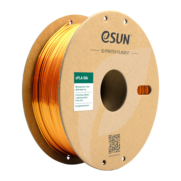 eSun eSilk copper PLA filament 1.75mm, 1kg PLA-SK175CO1P1 DFE20193 - 1