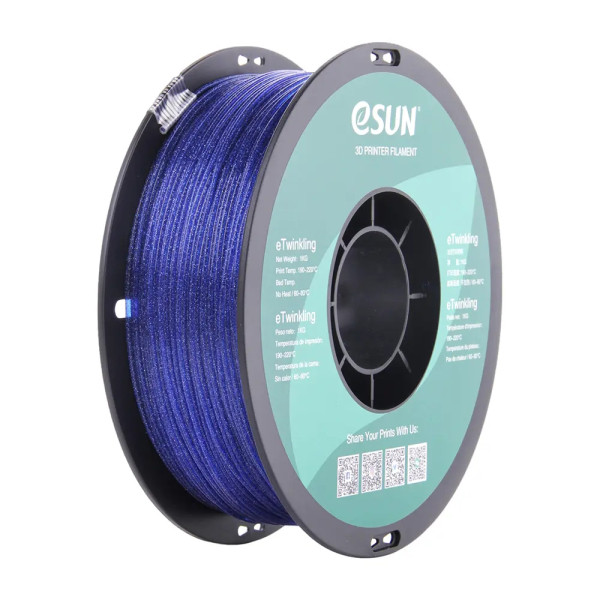 eSun eTwinkling filament 1.75 mm Blue 1 kg  DFE20262 - 1