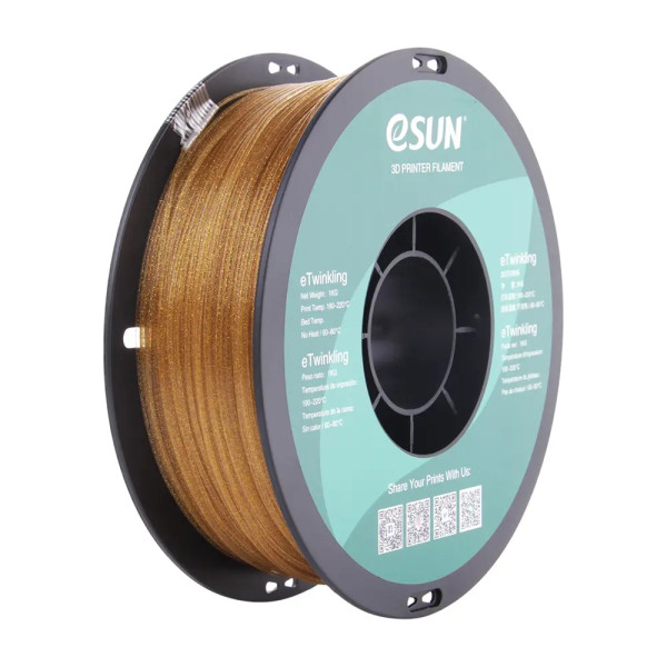 eSun eTwinkling filament 1.75 mm Gold 1 kg  DFE20264 - 1