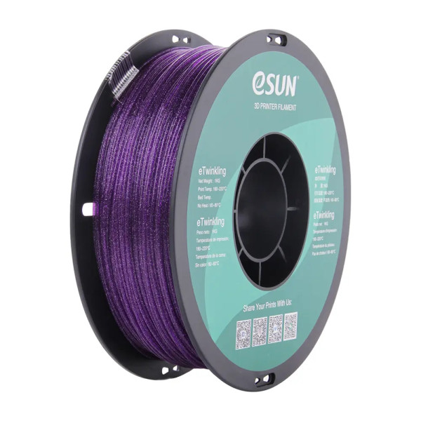 eSun eTwinkling filament 1.75 mm Purple 1 kg  DFE20269 - 1