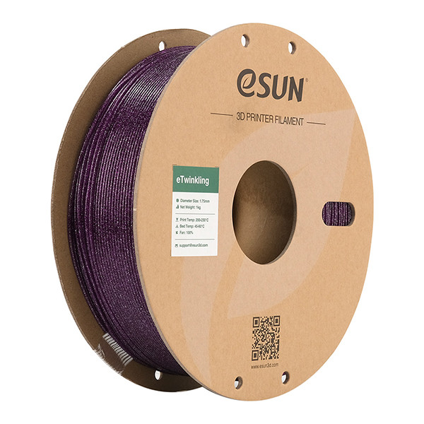 eSun eTwinkling filament 1.75mm Purple 1 kg  DFE20269 - 1