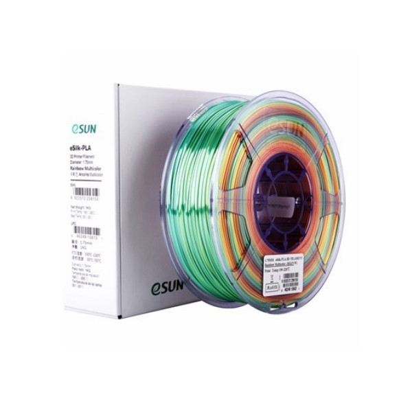 eSun rainbow PLA filament 1.75mm, 1kg eSilk-PLA175RB1 DFE20138 - 1