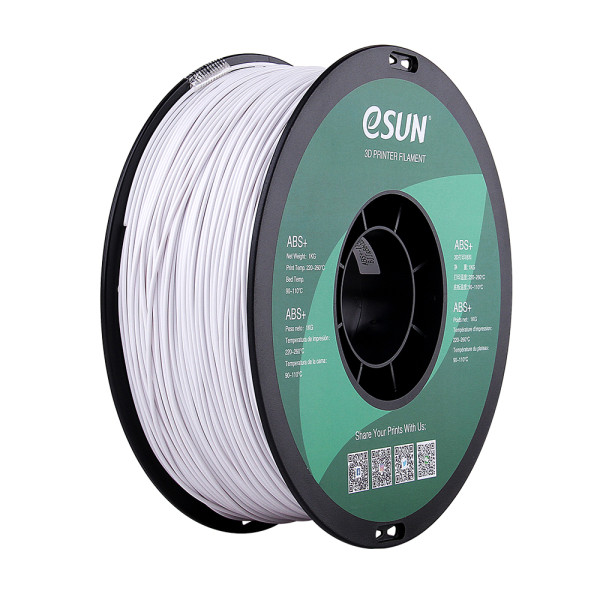 eSun white ABS+ filament 1.75mm, 1kg ABS175W1 DFE20029 - 1