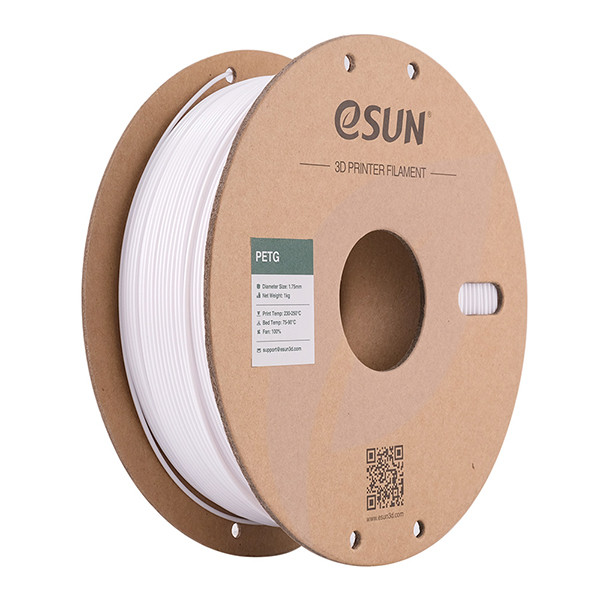 eSun white PETG filament 1.75mm, 1kg DFE20051 - 1