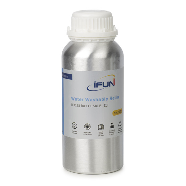iFun grey LCD/DLP water washable resin, 0.5kg  DLQ03048 - 1