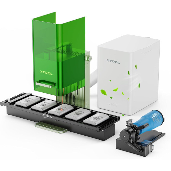 xTool F1 - 10W - Portable and High Speed Laser Engraver - Deluxe Bundle DAR02466 - 2