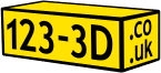 123-3D - 3D Printers and 3D filament - Homepage logo