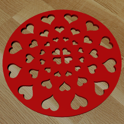 heart box with lid 3D STL